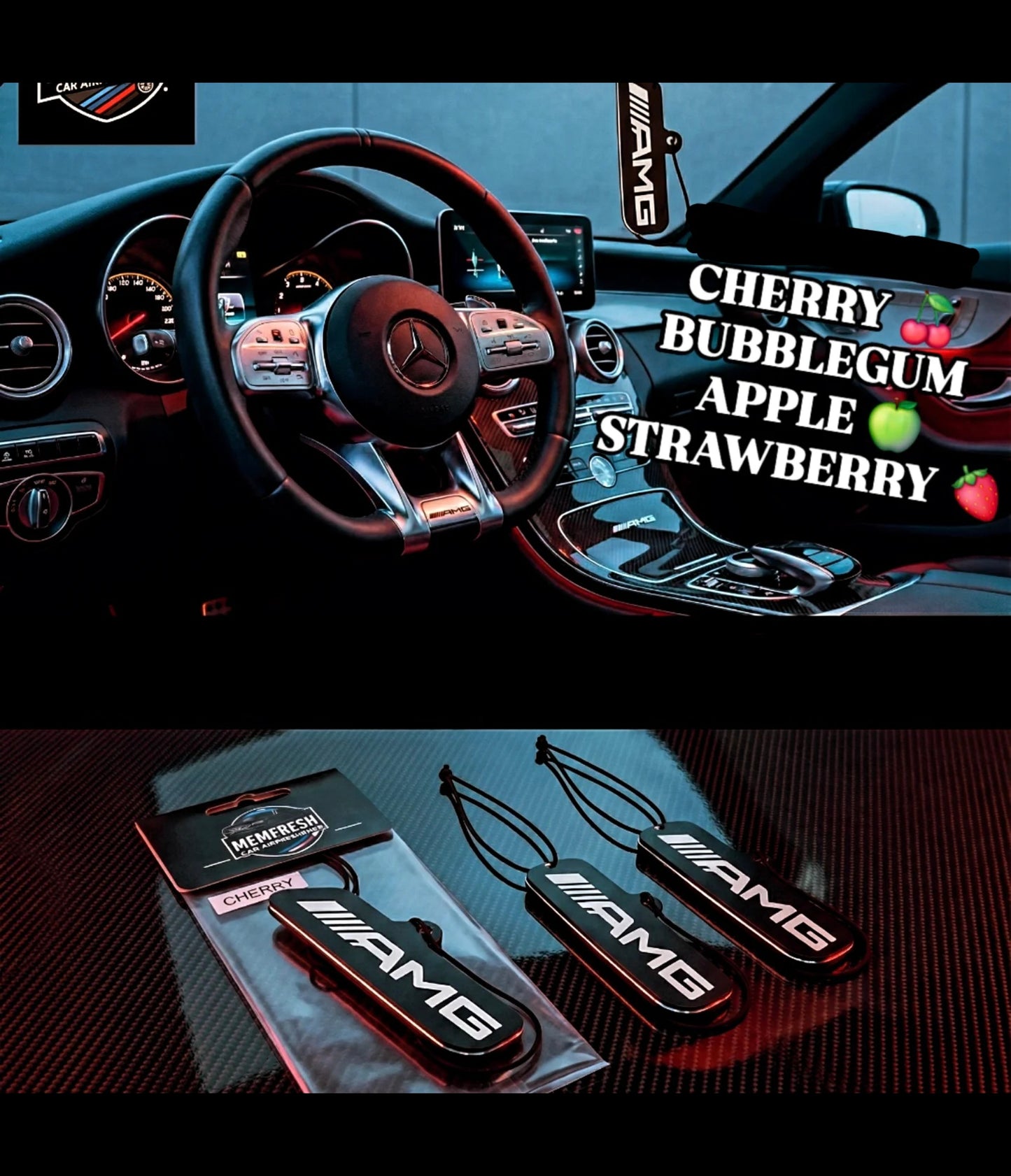 Mercedes AMG, Car Air Freshener. PACK OF 3, Same Day dispatch!